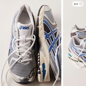 Like New ASICS GEL-DS Trainer 14 Sneakers, White/ Asics Blue, Size 7 Women’s